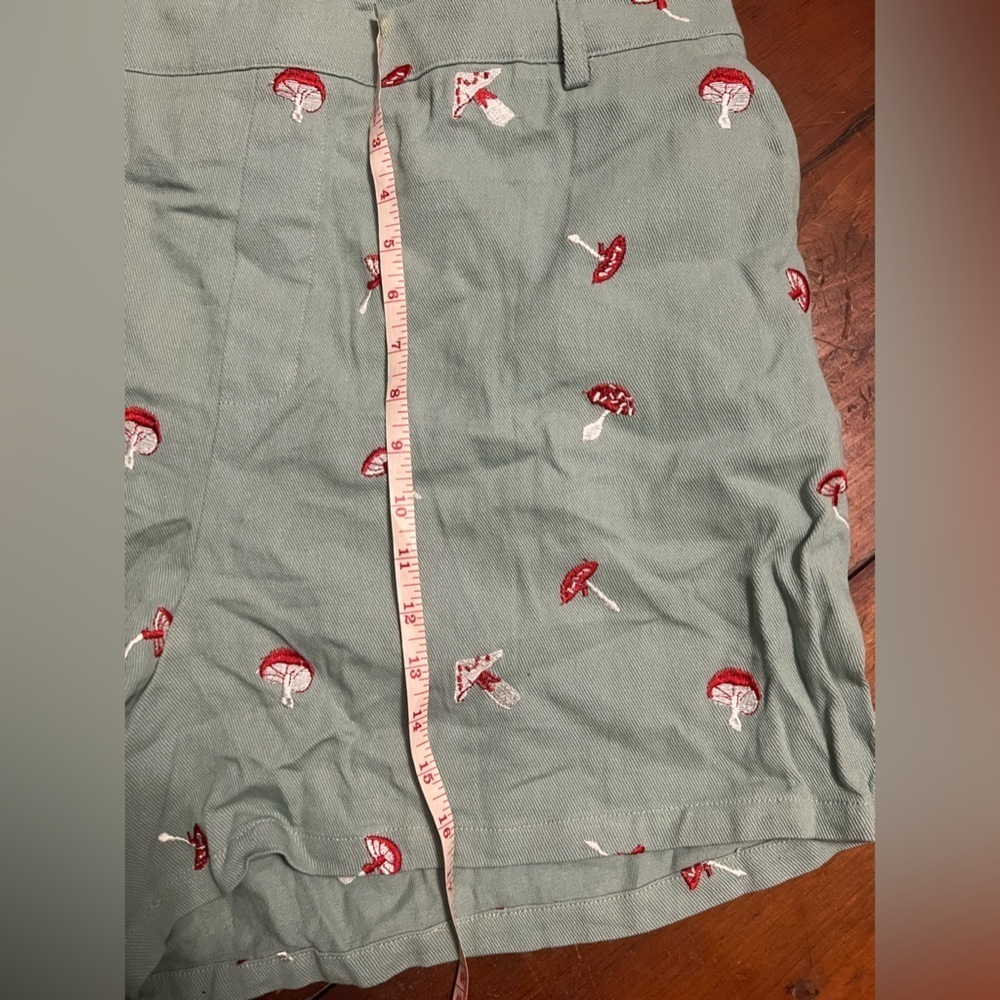CIDER NWT Floral mushroom green buckle romper shortalls - Picture 11 of 13